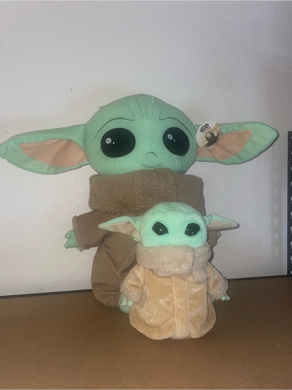 Star Wars Green Grogu Plush Pair with Brown Coats